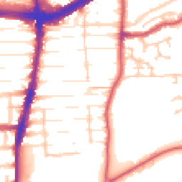 Daytime road noise heatmap for N22 5AY