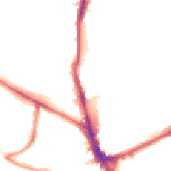 Night-time road noise heatmap for N22 5BF