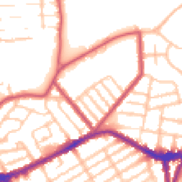 Daytime road noise heatmap for N22 5BT