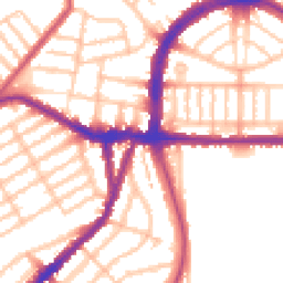Daytime road noise heatmap for N22 5DG