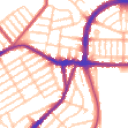 Daytime road noise heatmap for N22 5DJ