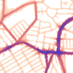 Daytime road noise heatmap for N22 5DX