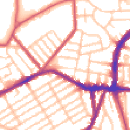 Daytime road noise heatmap for N22 5LP