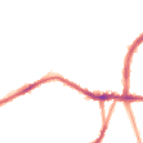 Night-time road noise heatmap for N22 5LP