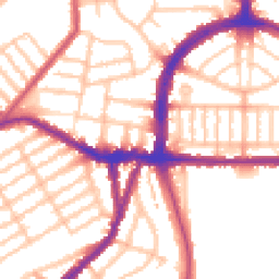 Daytime road noise heatmap for N22 5LT