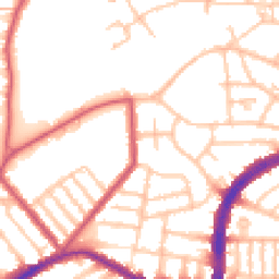 Daytime road noise heatmap for N22 5QP
