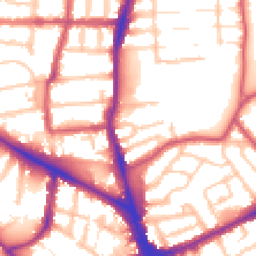 Daytime road noise heatmap for N22 5SR