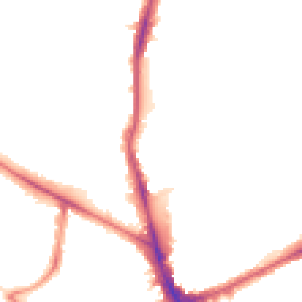 Night-time road noise heatmap for N22 5SR