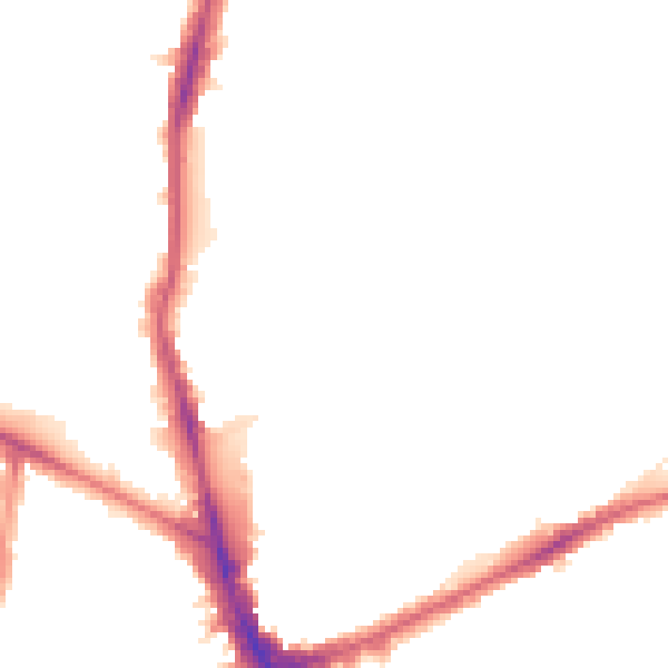 Night-time road noise heatmap for N22 5TP