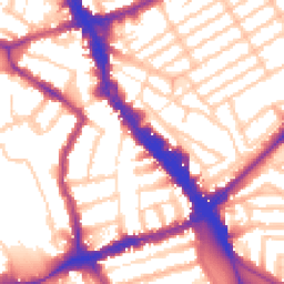Daytime road noise heatmap for N22 6BB