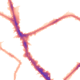 Night-time road noise heatmap for N22 6ES