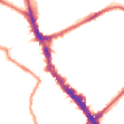 Night-time road noise heatmap for N22 6LN