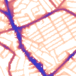 Daytime road noise heatmap for N22 6PB