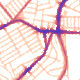 Daytime road noise heatmap for N22 6PX