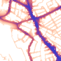 Daytime road noise heatmap for N22 6TB