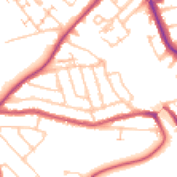 Daytime road noise heatmap for N22 7AB