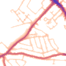 Daytime road noise heatmap for N22 7AL
