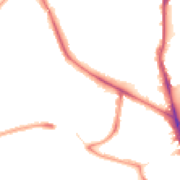 Night-time road noise heatmap for N22 7DA