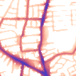 Daytime road noise heatmap for N22 8EX