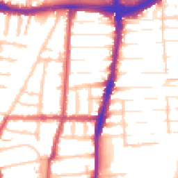 Daytime road noise heatmap for N22 8JG