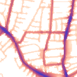 Daytime road noise heatmap for N22 8NB