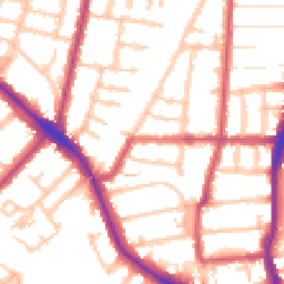 Daytime road noise heatmap for N22 8NG
