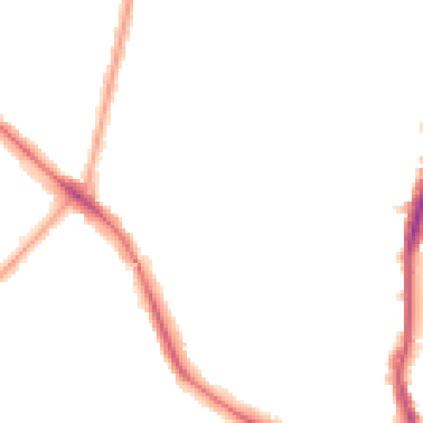 Night-time road noise heatmap for N22 8NG