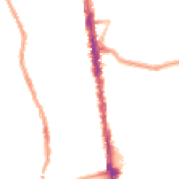 Night-time road noise heatmap for N4 1BE
