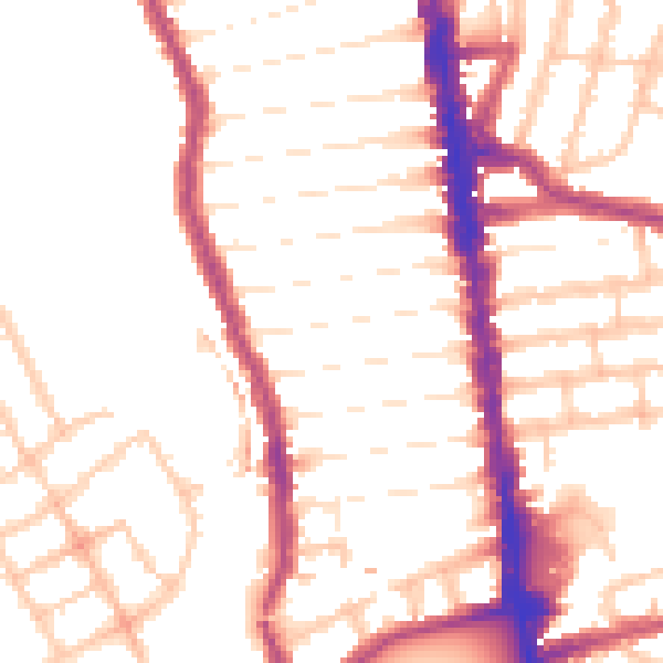 Daytime road noise heatmap for N4 1BG