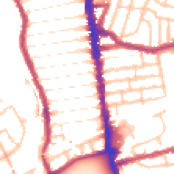 Daytime road noise heatmap for N4 1BW