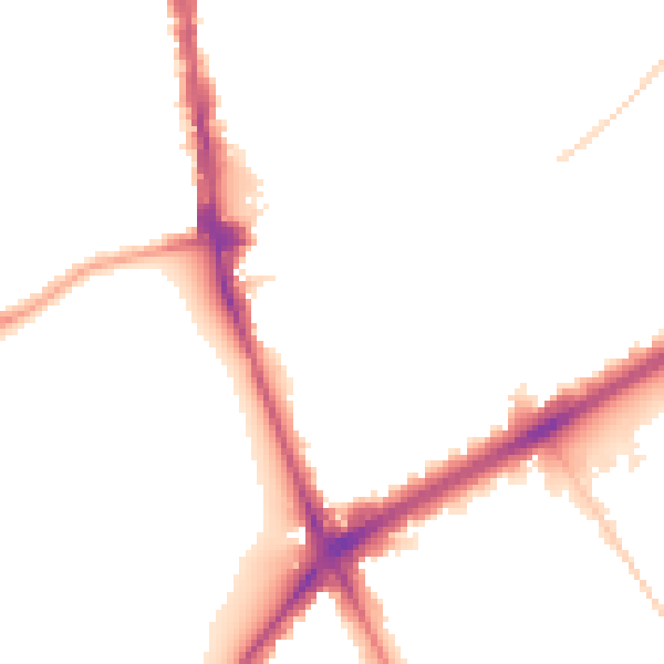 Night-time road noise heatmap for N4 1DH