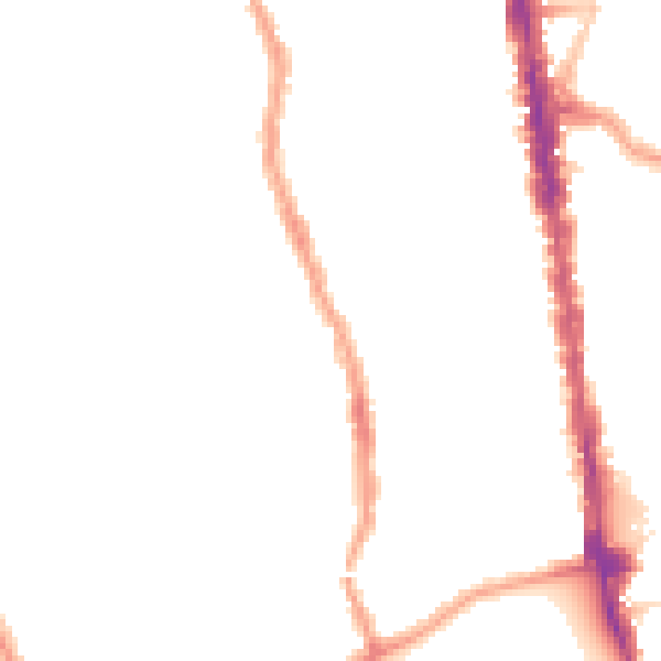 Night-time road noise heatmap for N4 1RH