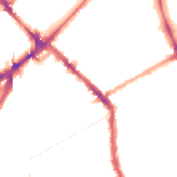 Night-time road noise heatmap for N4 2DR