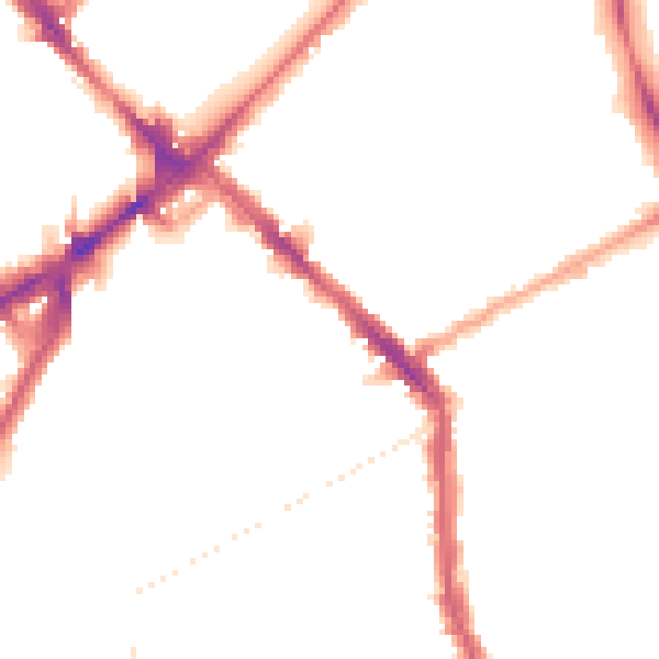 Night-time road noise heatmap for N4 2PD