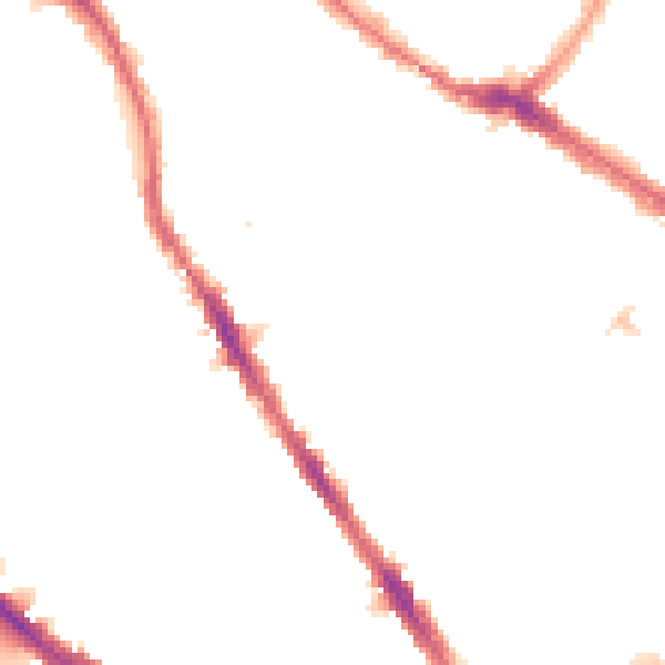 Night-time road noise heatmap for N4 3BY