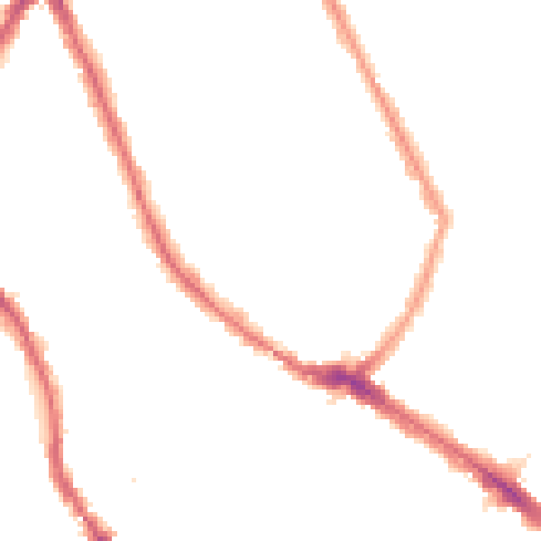 Night-time road noise heatmap for N4 4BD