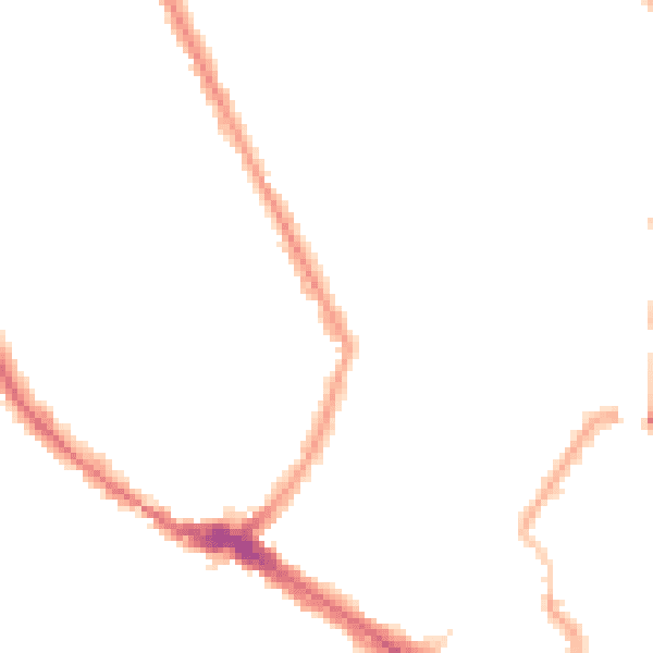 Night-time road noise heatmap for N4 4DS