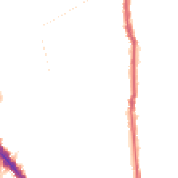 Night-time road noise heatmap for N5 1AB