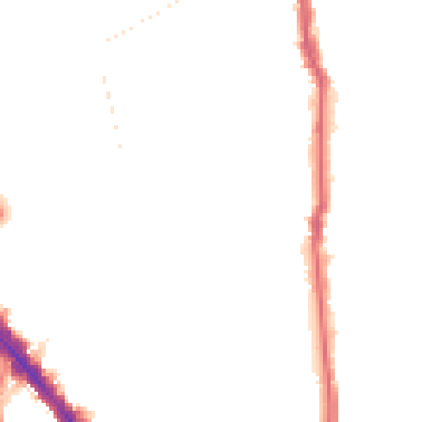 Night-time road noise heatmap for N5 1AD
