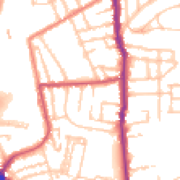 Daytime road noise heatmap for N5 1AG