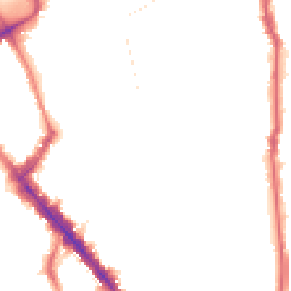 Night-time road noise heatmap for N5 1AN