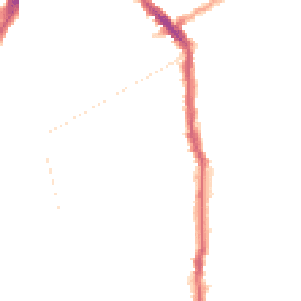 Night-time road noise heatmap for N5 1BS