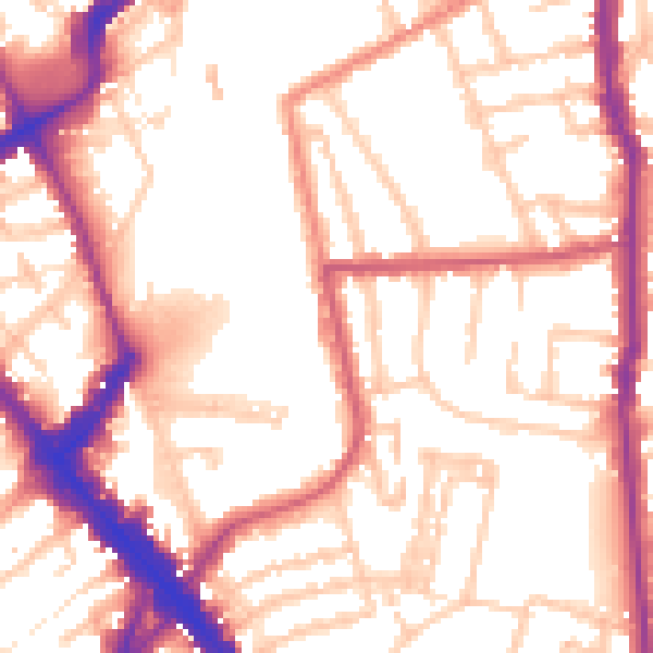 Daytime road noise heatmap for N5 1DH