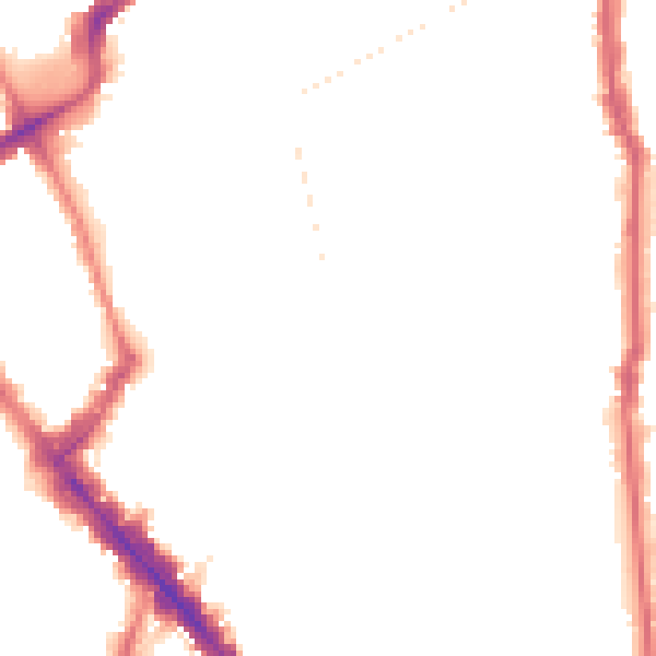 Night-time road noise heatmap for N5 1DH
