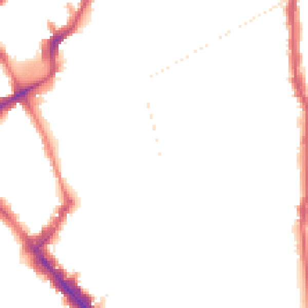 Night-time road noise heatmap for N5 1DW