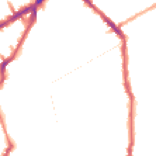Night-time road noise heatmap for N5 1FL