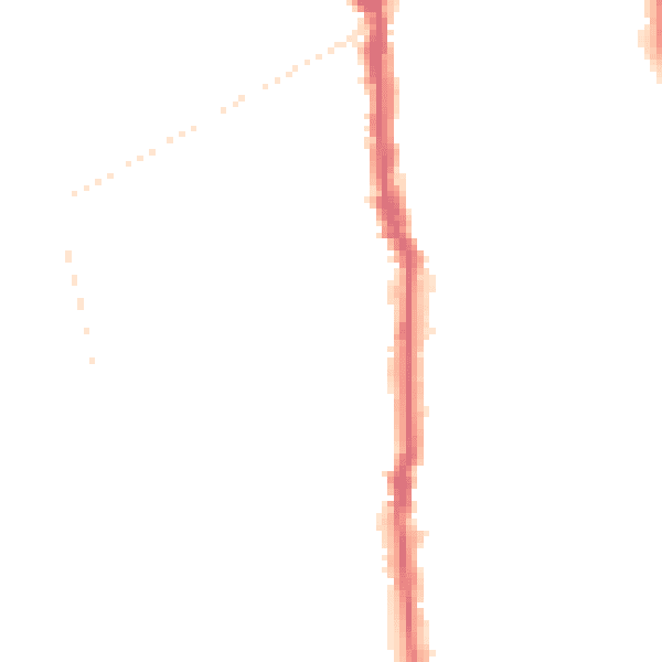 Night-time road noise heatmap for N5 1TX