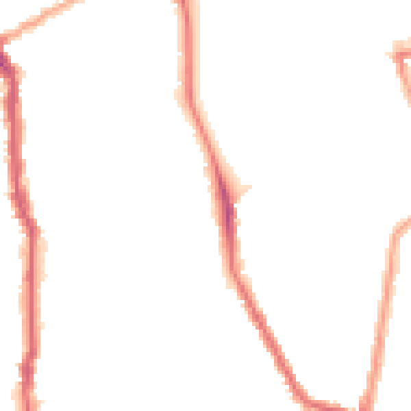 Night-time road noise heatmap for N5 2LE
