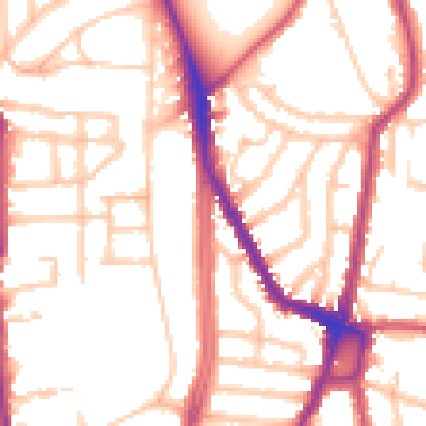 Daytime road noise heatmap for N5 2RT