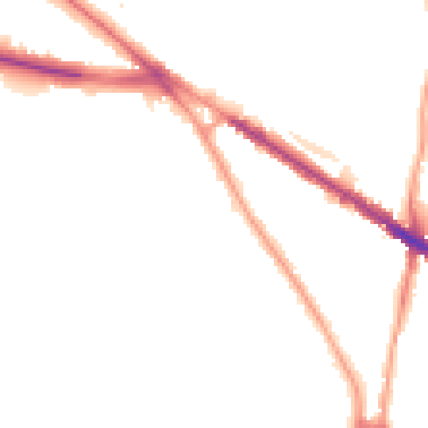Night-time road noise heatmap for N6 4DS